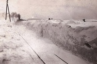 Rok 1929 přinesl do Československa krutý mráz a závěje sněhu 