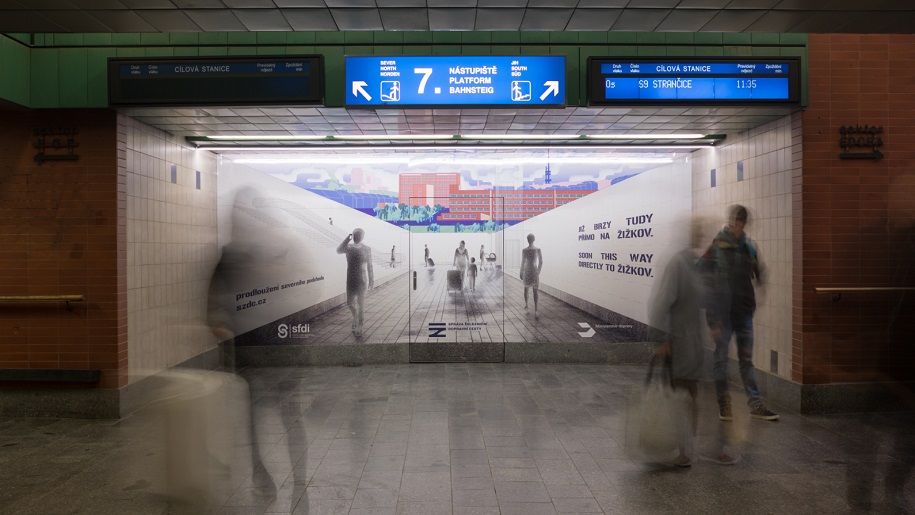 Podchod na hlavním nádraží v Praze se prodlouží
