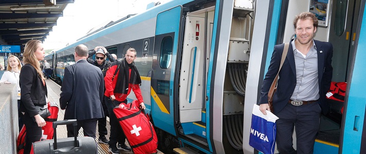 Hokejisté na zápasy cestovali vlaky Českých drah