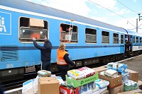Na pomoc Ukrajincům vyjely i vlaky Českých drah